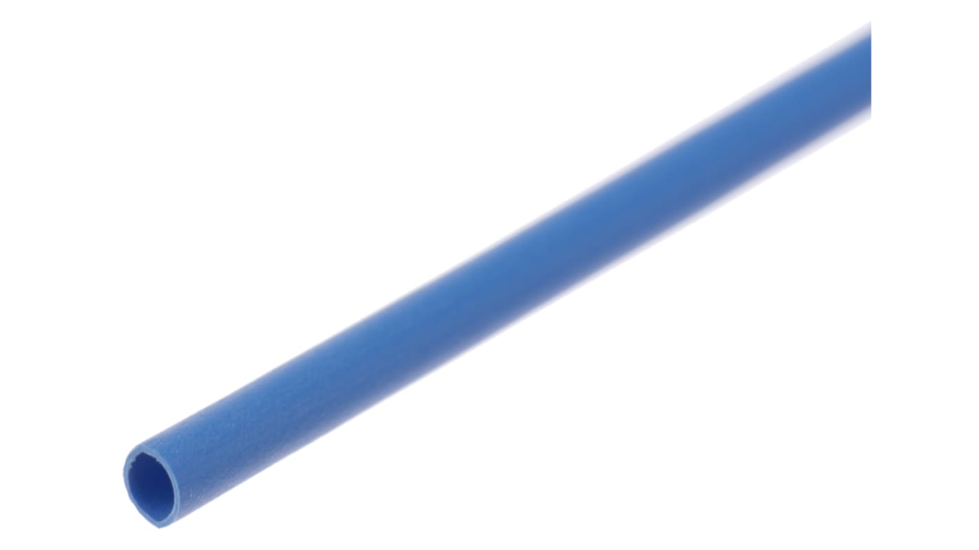 Tubo termorretráctil RS PRO de Poliolefina Azul, contracción 2:1, Ø 1.6mm, long. 1.2m