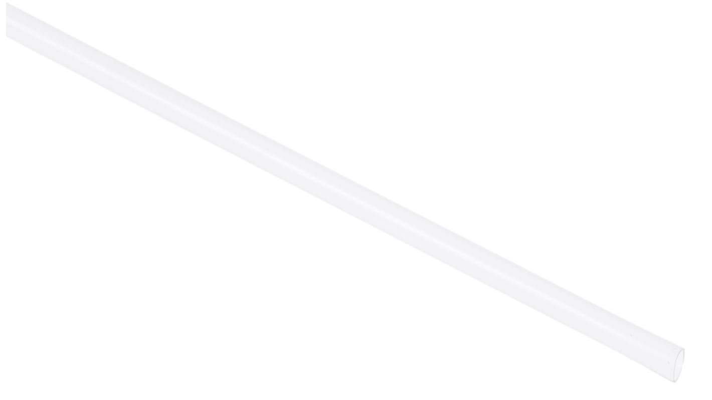 RS PRO Wärmeschrumpfschlauch, Fluorpolymer Transparent, Ø 1.6mm Schrumpfrate 2:1, Länge 1.2m