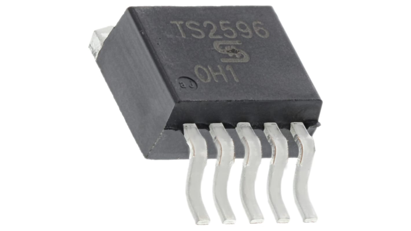 Taiwan Semiconductor, TS2596CM5 RNG Step-Down Switching Regulator, 1-Channel 3A Adjustable 6-Pin, D2PAK