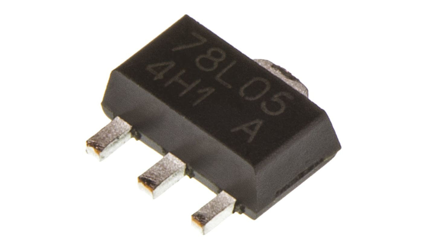 TS78L05ACY RMG, Spændingsregulator, 150mA, 4 Ben, SOT-89