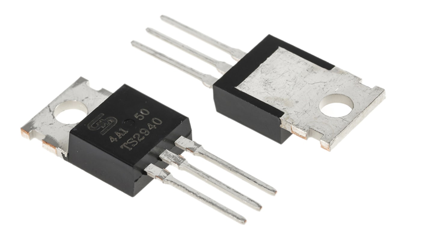 Taiwan Semiconductor TS2940CZ50 C0G, LDO Regulator, 1A, 5 V, ±2% 3-Pin, TO-220