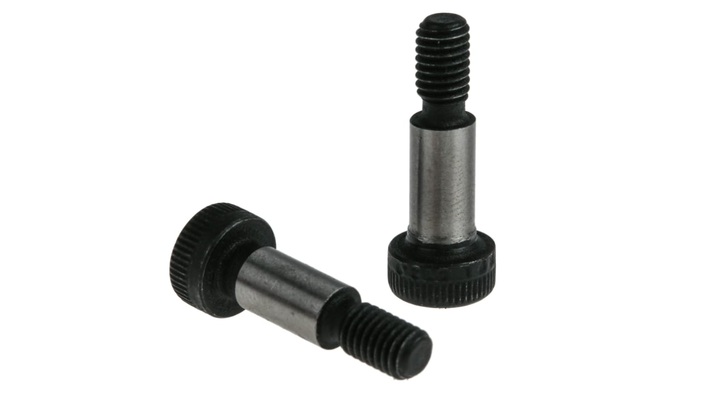 sourcing map 5pcs Vis Épaule 8mm 25mm long épaule M6 Filetage