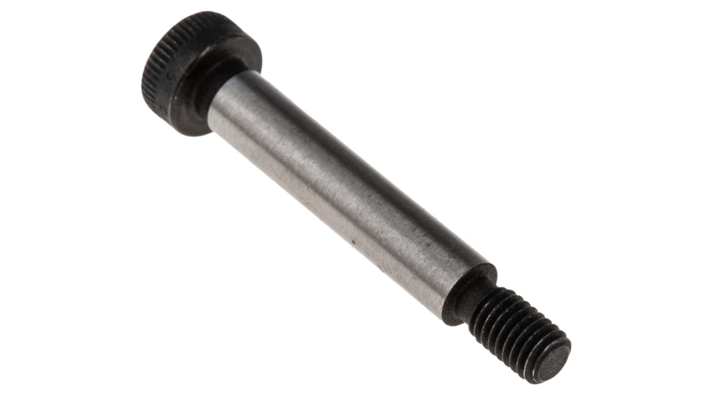 Tornillo pasador  con hex. interno RS PRO, rosca M5 x 9.5mm, caña: Ø 6mm x 30mm, cabeza: Ø 10mm x 4.5mm