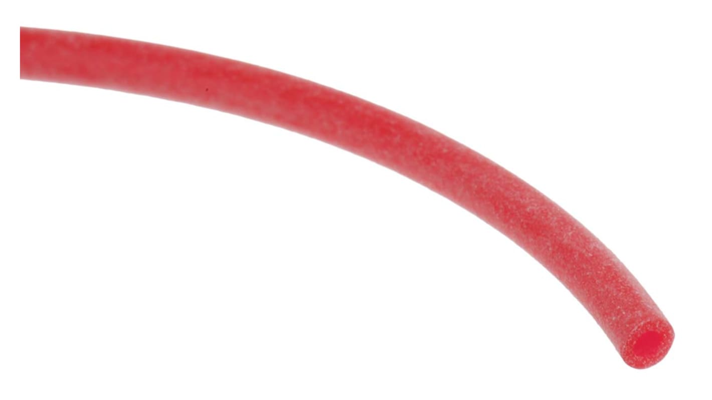 RS PRO Silicone Rubber Red Cable Sleeve, 1mm Diameter, 15m Length