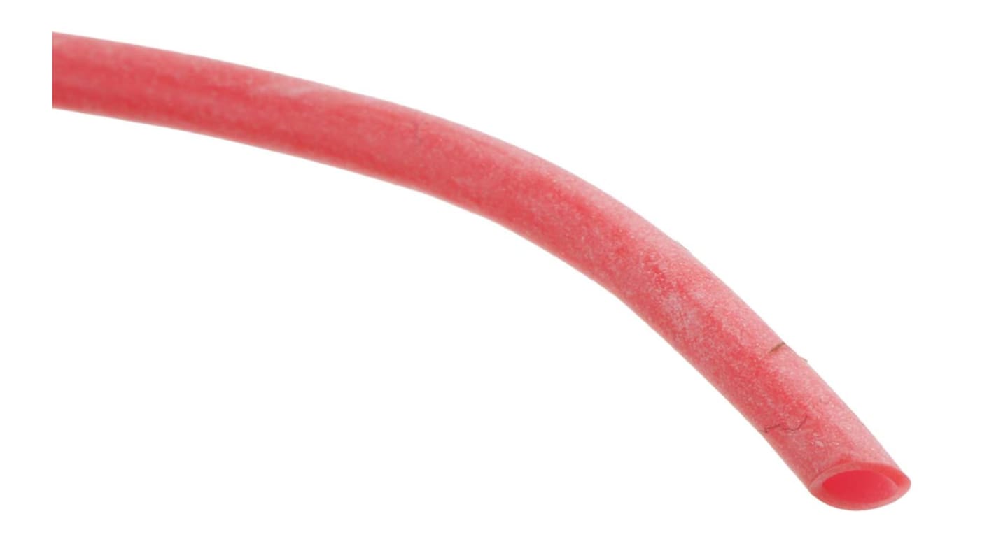 RS PRO Silicone Rubber Red Cable Sleeve, 2mm Diameter, 10m Length