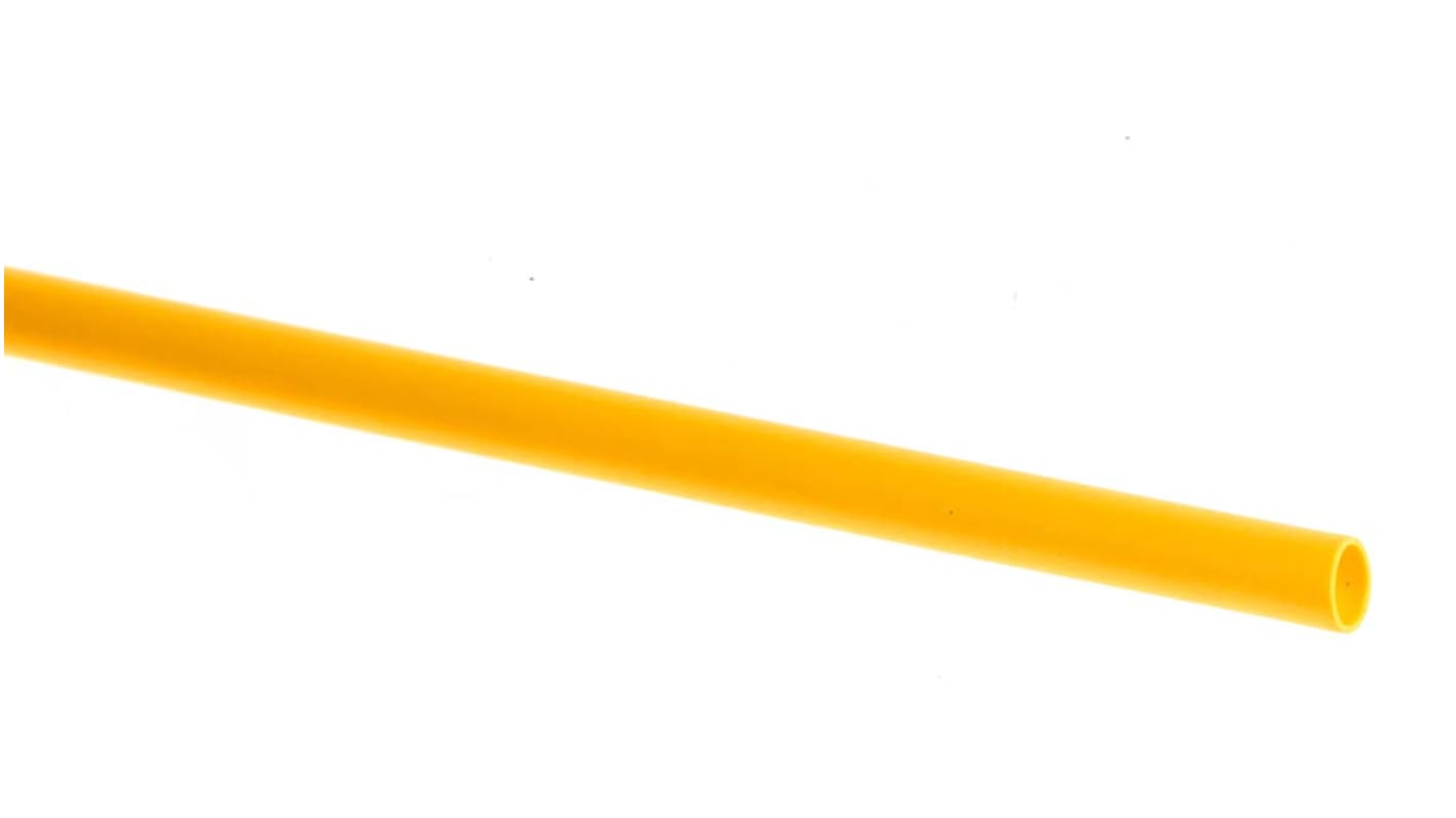 RS PRO Heat Shrink Tubing, Yellow 1.6mm Sleeve Dia. x 1.2m Length 2:1 Ratio