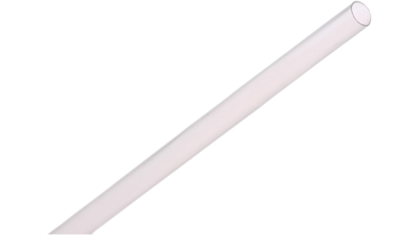RS PRO Halogen Free Heat Shrink Tubing, Clear 3.2mm Sleeve Dia. x 1.2m Length 2:1 Ratio