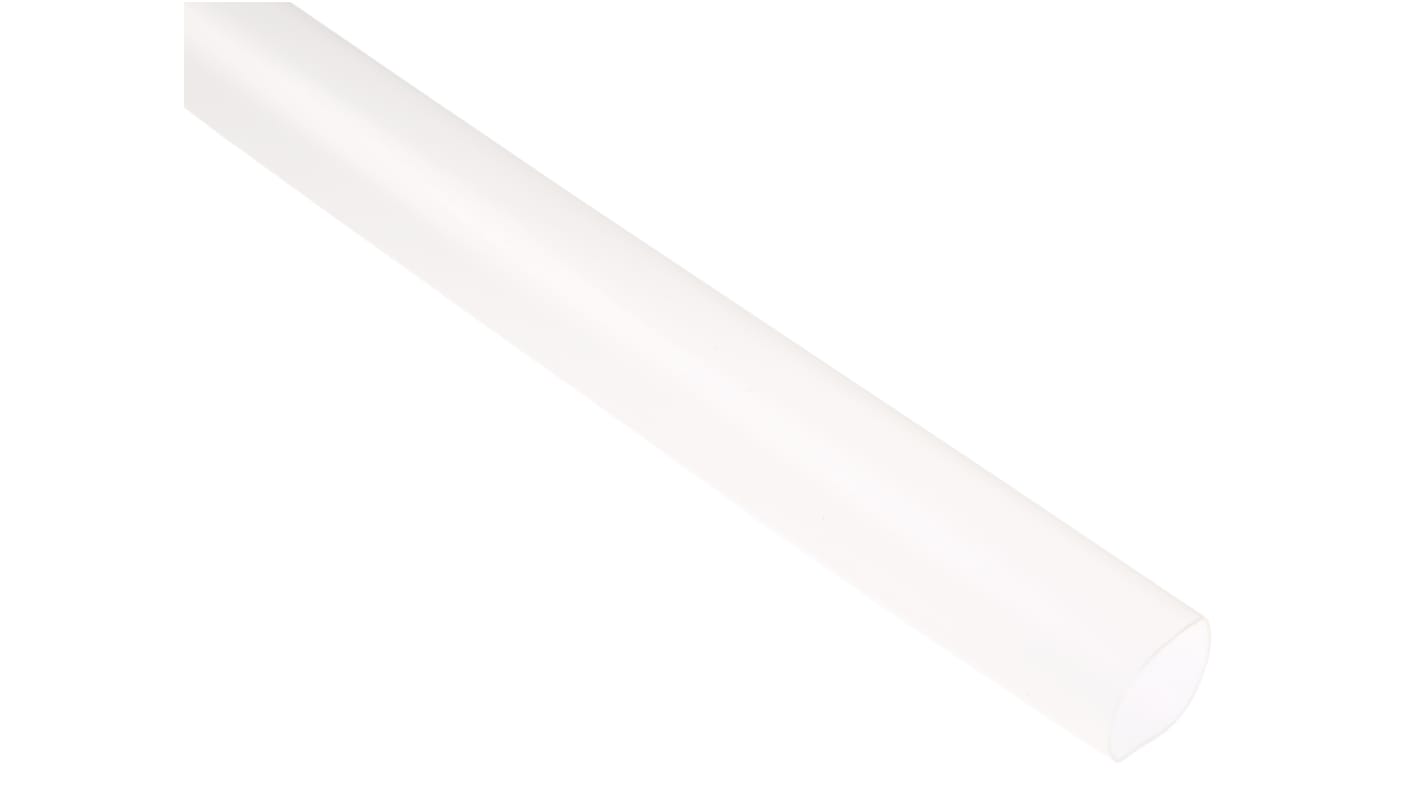 RS PRO Halogen Free Heat Shrink Tubing, Clear 12.7mm Sleeve Dia. x 1.2m Length 2:1 Ratio