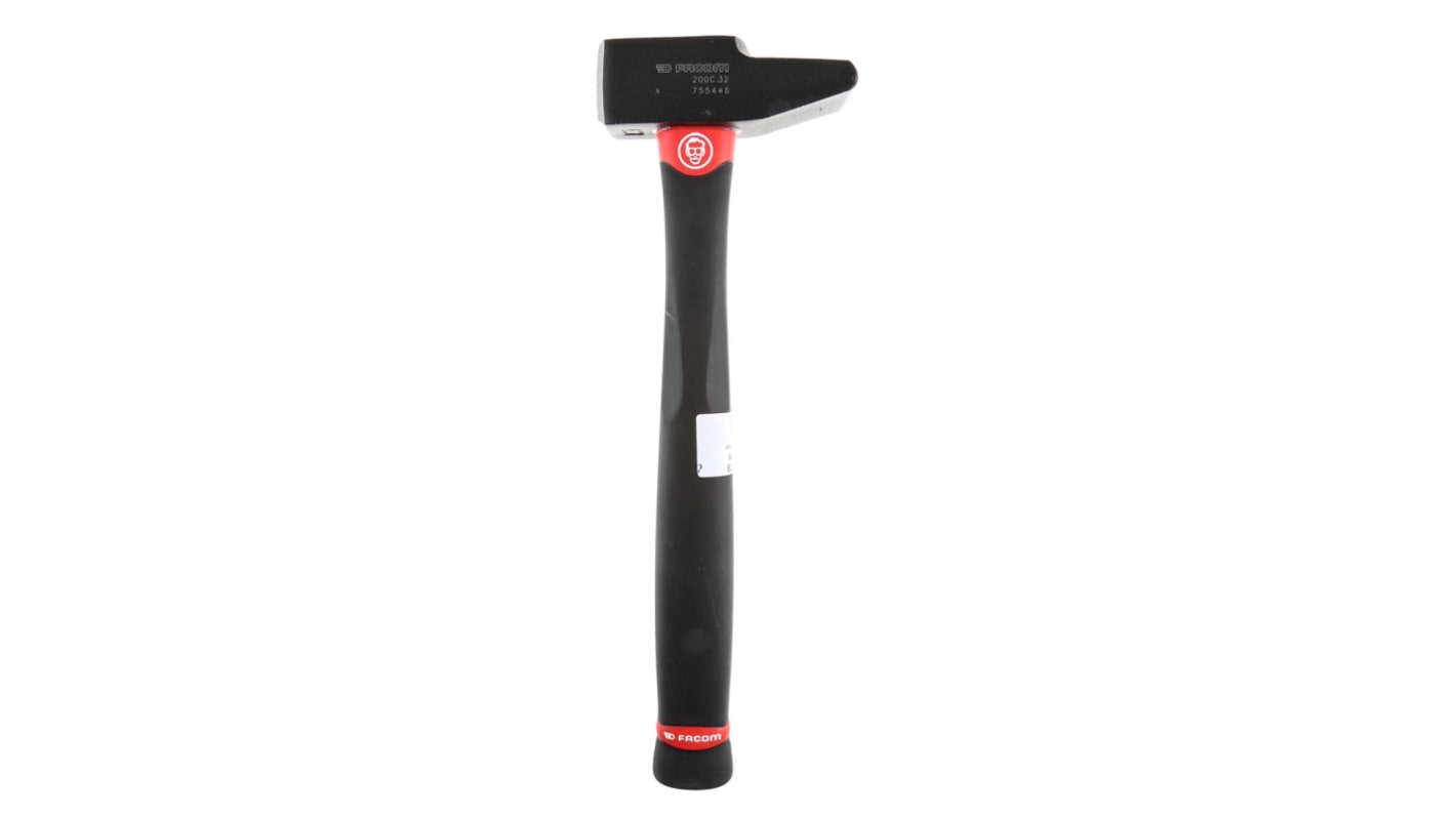 Facom Carbon Steel Engineer's Hammer with Graphite Handle, 585g