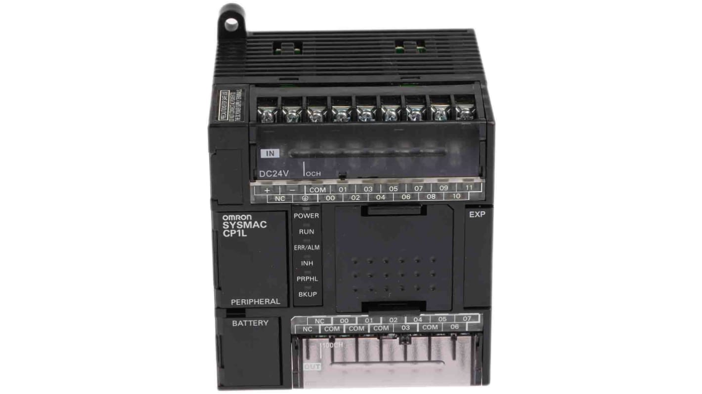 Omron PLC CPU, CP1L serien, 20 I/O Porte, USB, Programkapacitet 5000 Trin 10000 (datahukommelse) ord, 5000