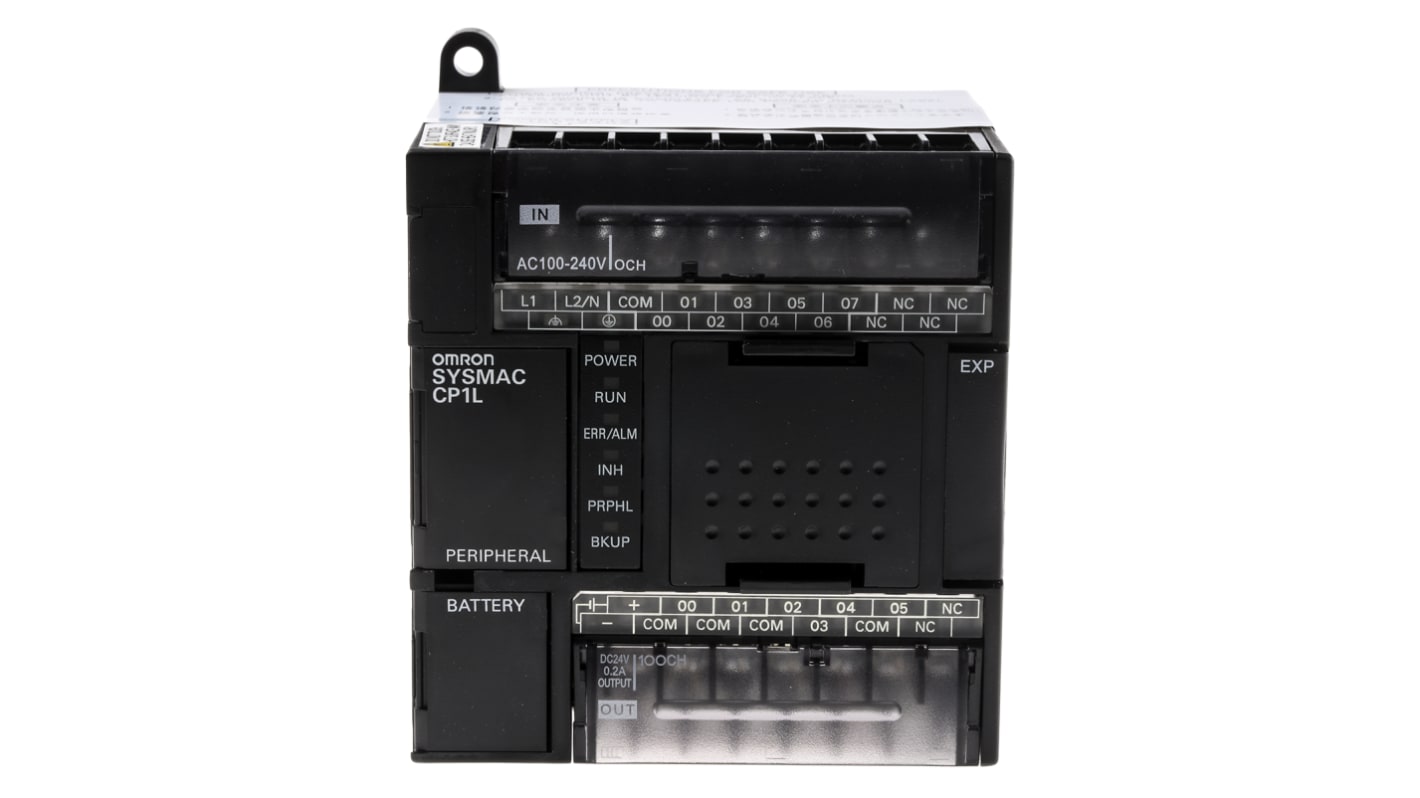 Omron CP1L SPS CPU, 8 (DC) Eing. Relais Ausg.Typ DC Eing.Typ für Serie SYSMAC CP1L 85 → 264 V ac