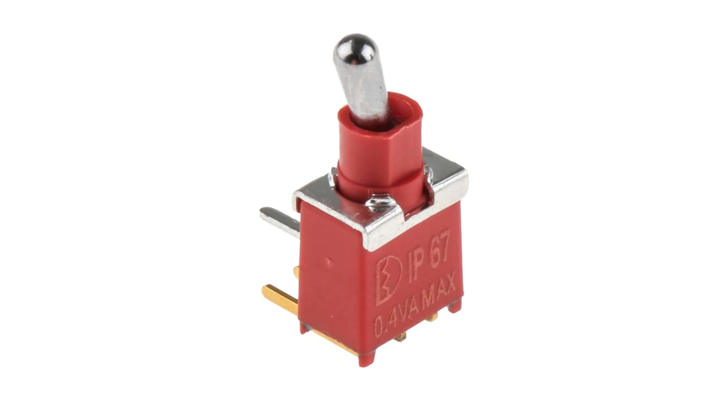 RS PRO Toggle Switch, PCB Mount, On-On, SPDT, Through Hole Terminal