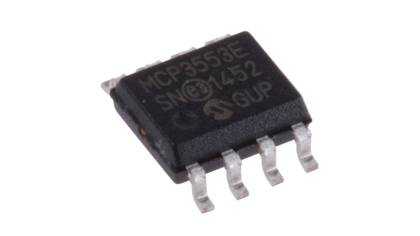 Microchip 22-Bit ADC MCP3553-E/SN, 60sps SOIC, 8-Pin