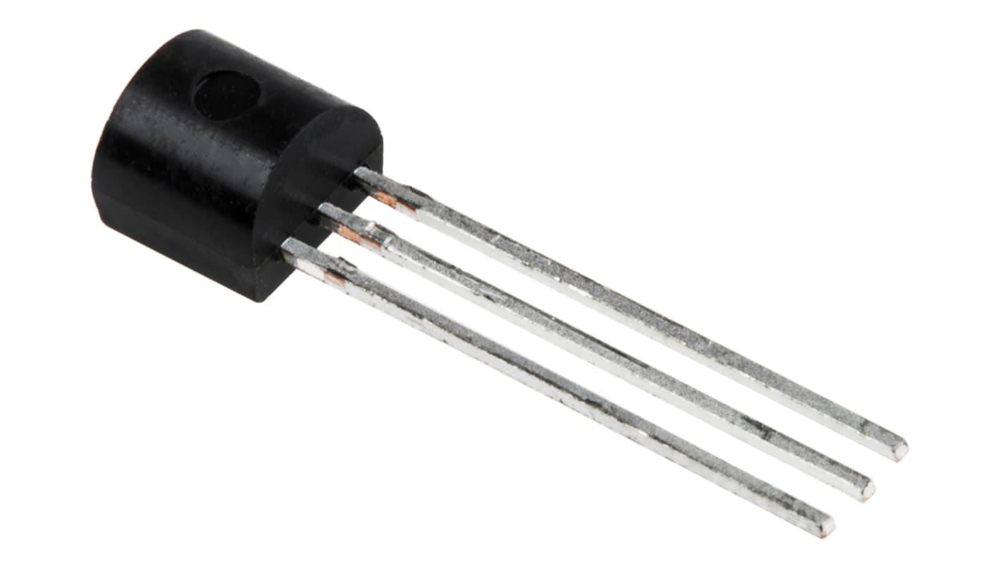 Microchip Voltage Temperature Sensor, Voltage Output, Through Hole Mount, Analogue, ±1°C, 3 Pins