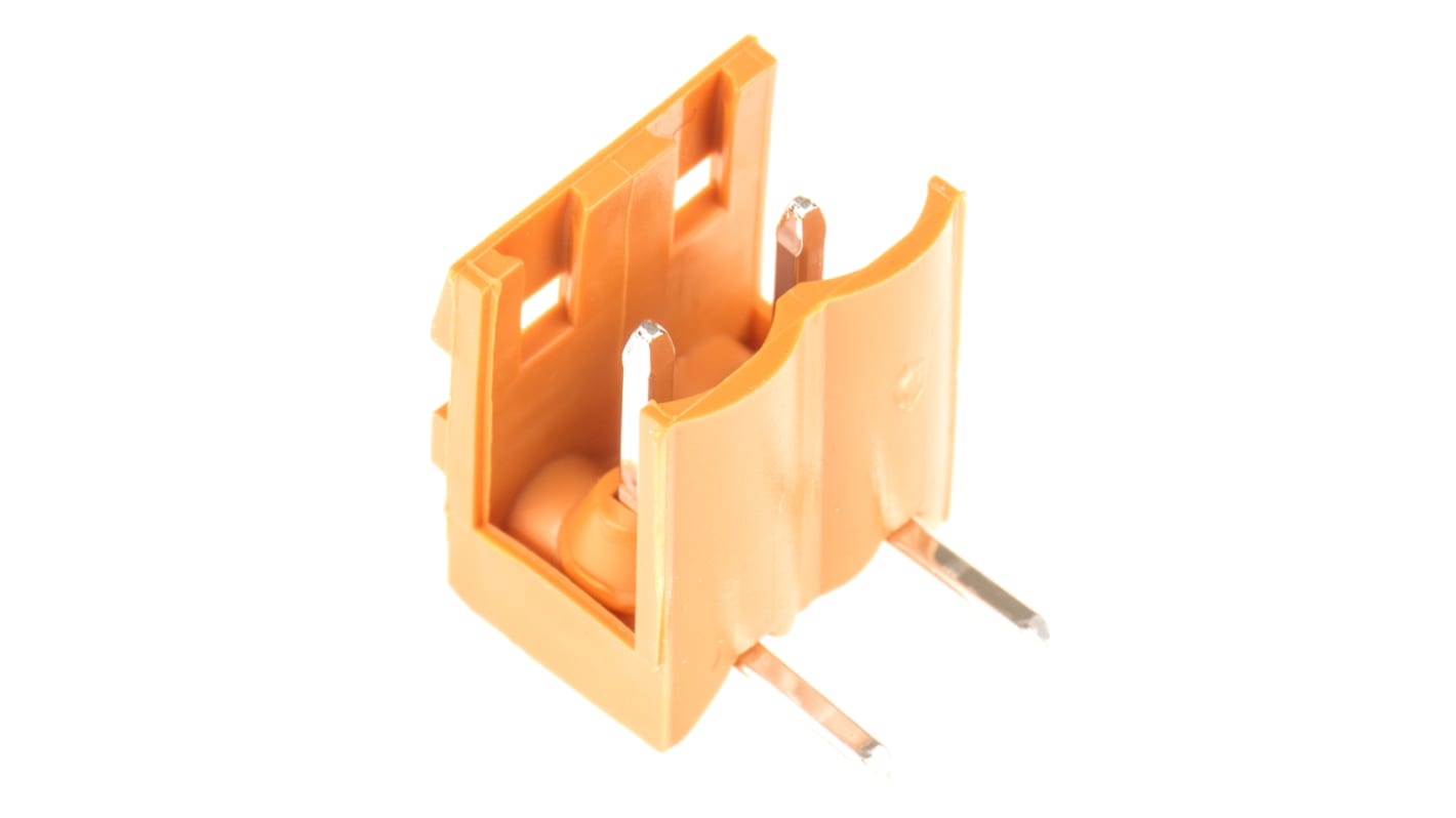 Weidmuller 5.08mm Pitch 2 Way Right Angle Pluggable Terminal Block, Header, Through Hole, Solder Termination