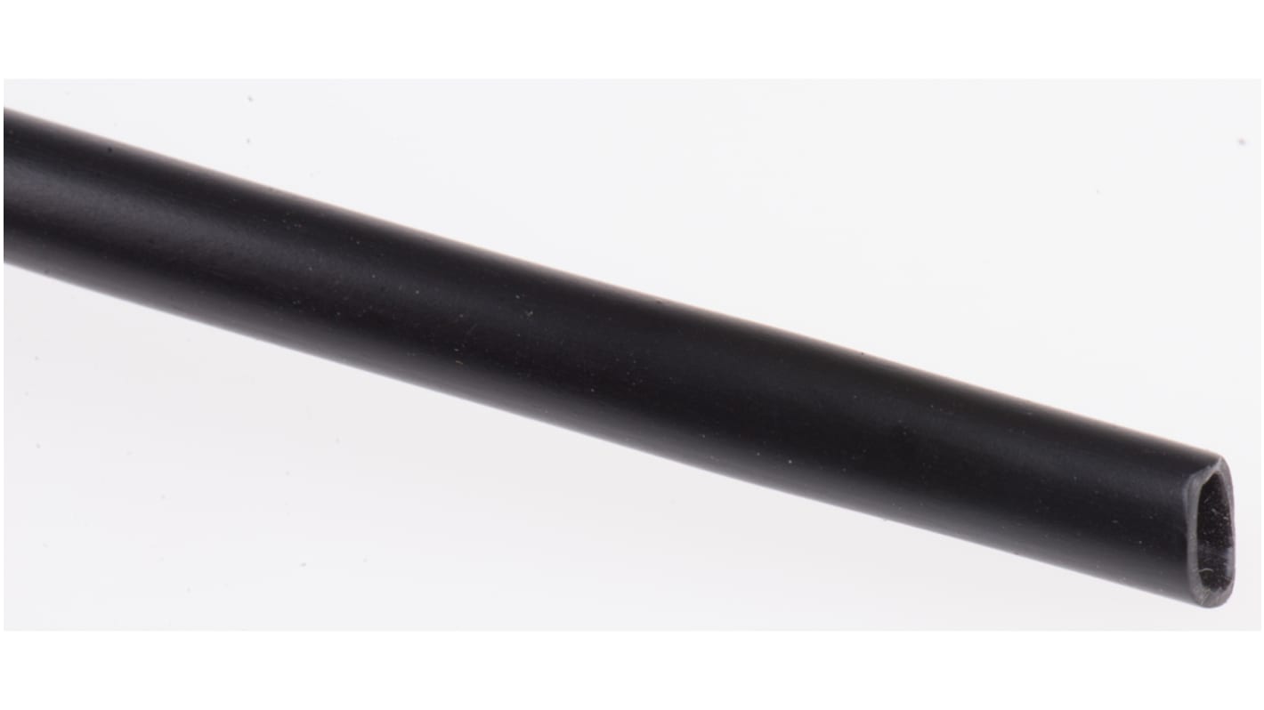 RS PRO PVC Black Cable Sleeve, 3mm Diameter, 40m Length