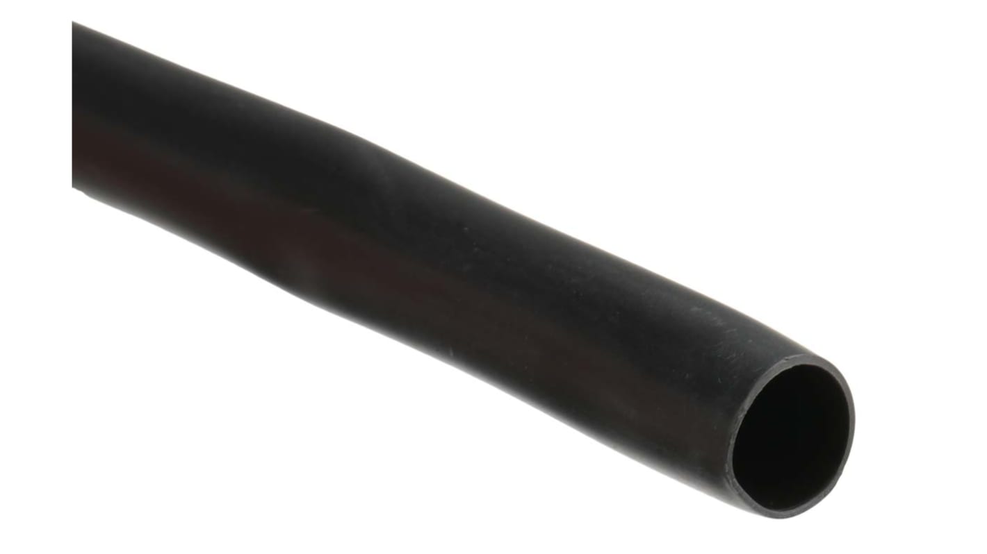 RS PRO PVC Black Cable Sleeve, 10mm Diameter, 10m Length