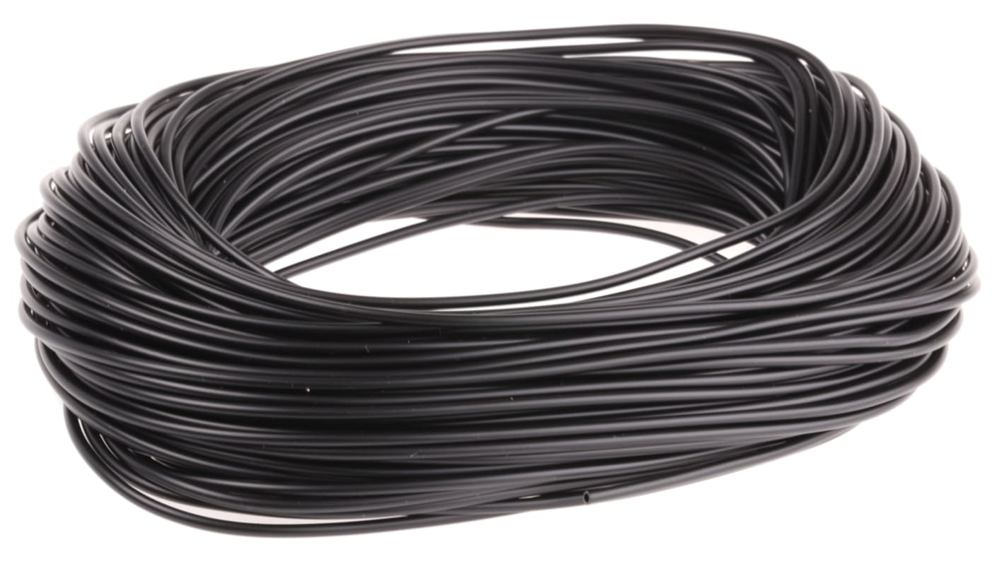 RS PRO Kabelschlauch Schwarz PVC für Kabel-Ø 2mm, Länge 50m