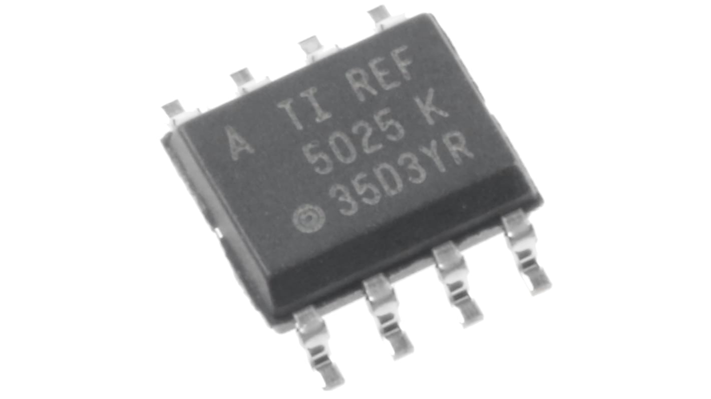 Texas Instruments 基準電圧IC, 出力：2.5V 表面実装 固定, 8ﾋﾟﾝ, REF5025AID