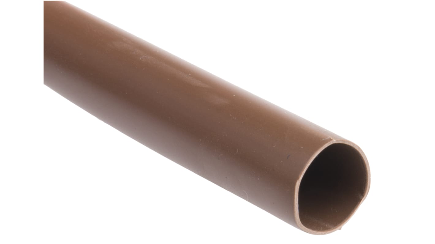 RS PRO PVC Brown Cable Sleeve, 10mm Diameter, 10m Length