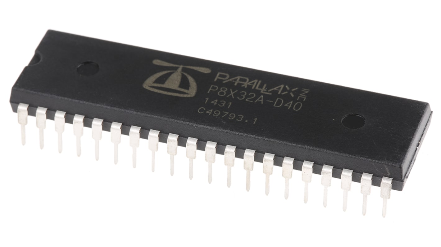 Parallax Inc マイコン Propeller, 40-Pin PDIP P8X32A-D40 | RS