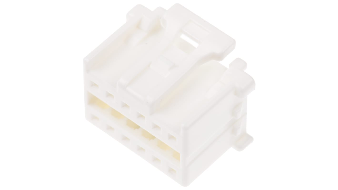 Carcasa de conector Molex 51353-1200, Serie MicroClasp, paso: 2mm, 12 contactos, 2 filas, Recto, Hembra, Montaje de