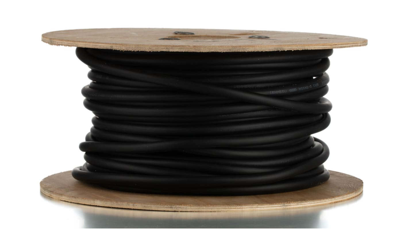 Zapojovací vodič plocha průřezu 25 mm², typ kabelu: Svařování, prameny vodičů: 760/0,21 mm pramen vodičů, Černá, 100 V