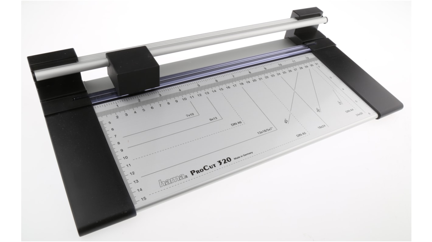 Hama Papierschneidemaschine A4 mit Dreh 320mm 5-Blatt