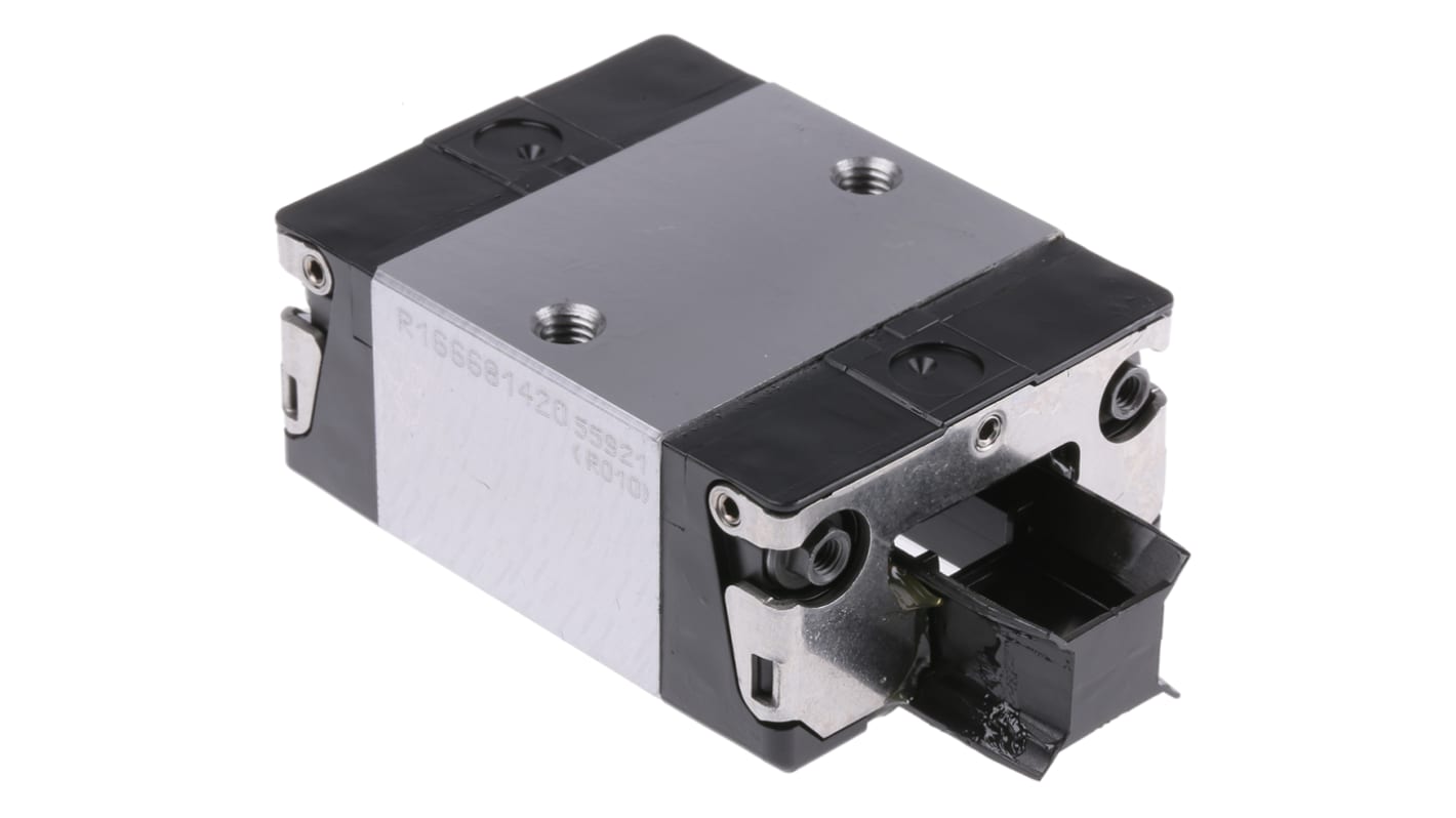 Blok prowadnic szyna: 20mm Bosch Rexroth szer: 44mm dł: 57.3mm R1666
