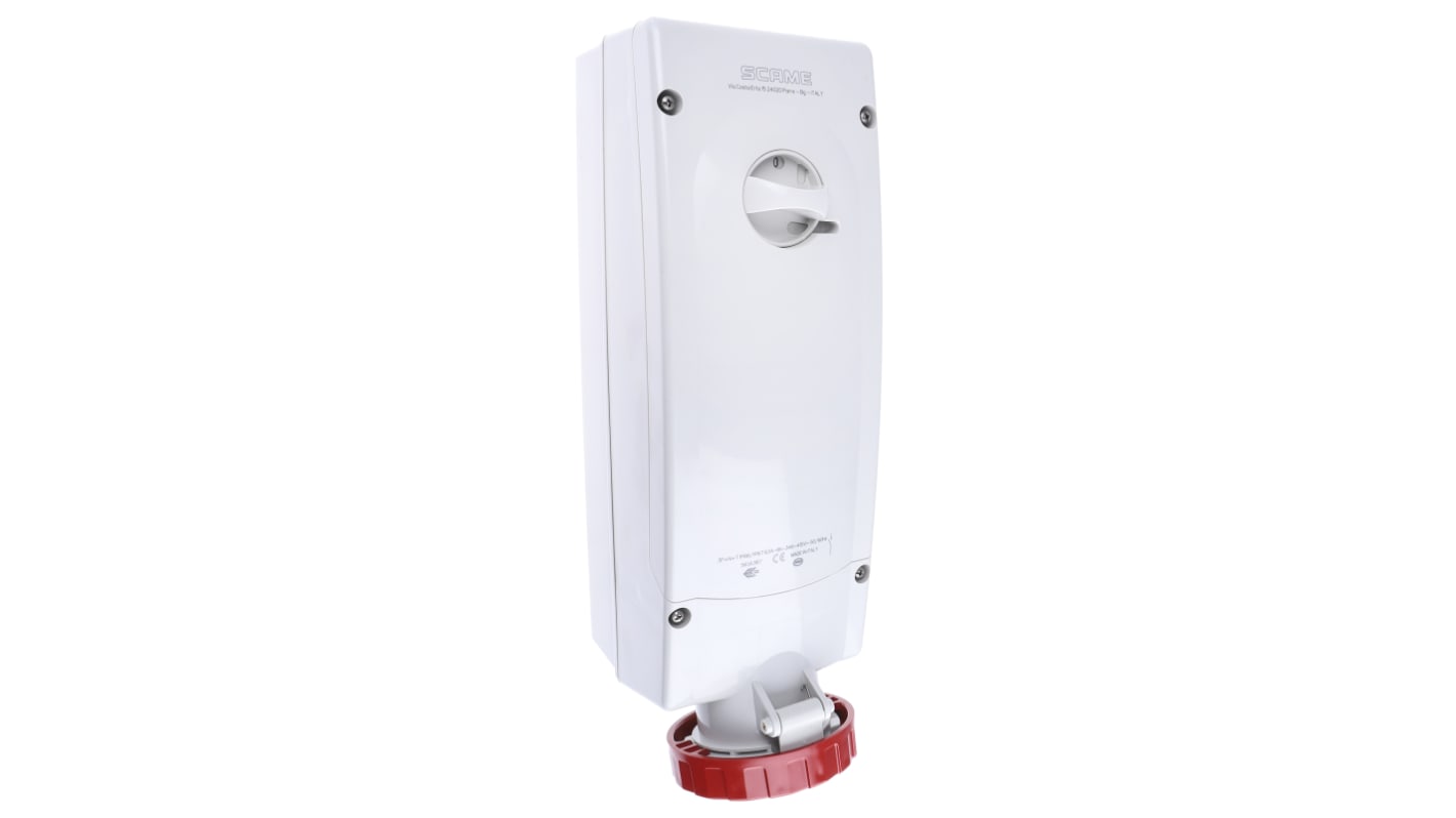 Interblocco industriale Scame Rosso IP67 femmina 3PN+E,63A,415 V