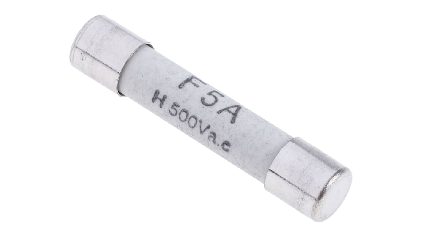 RS PRO 5A Finsikring, Reaktionshastighed: F, 500V ac, 6.3 x 32mm