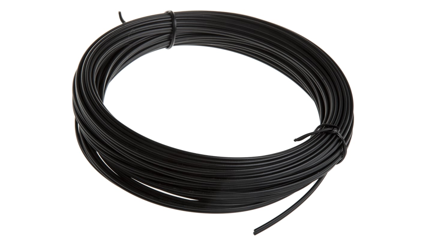 RS PRO Duplex Single Mode Fibre Optic Cable, 1mm, Black, 20m
