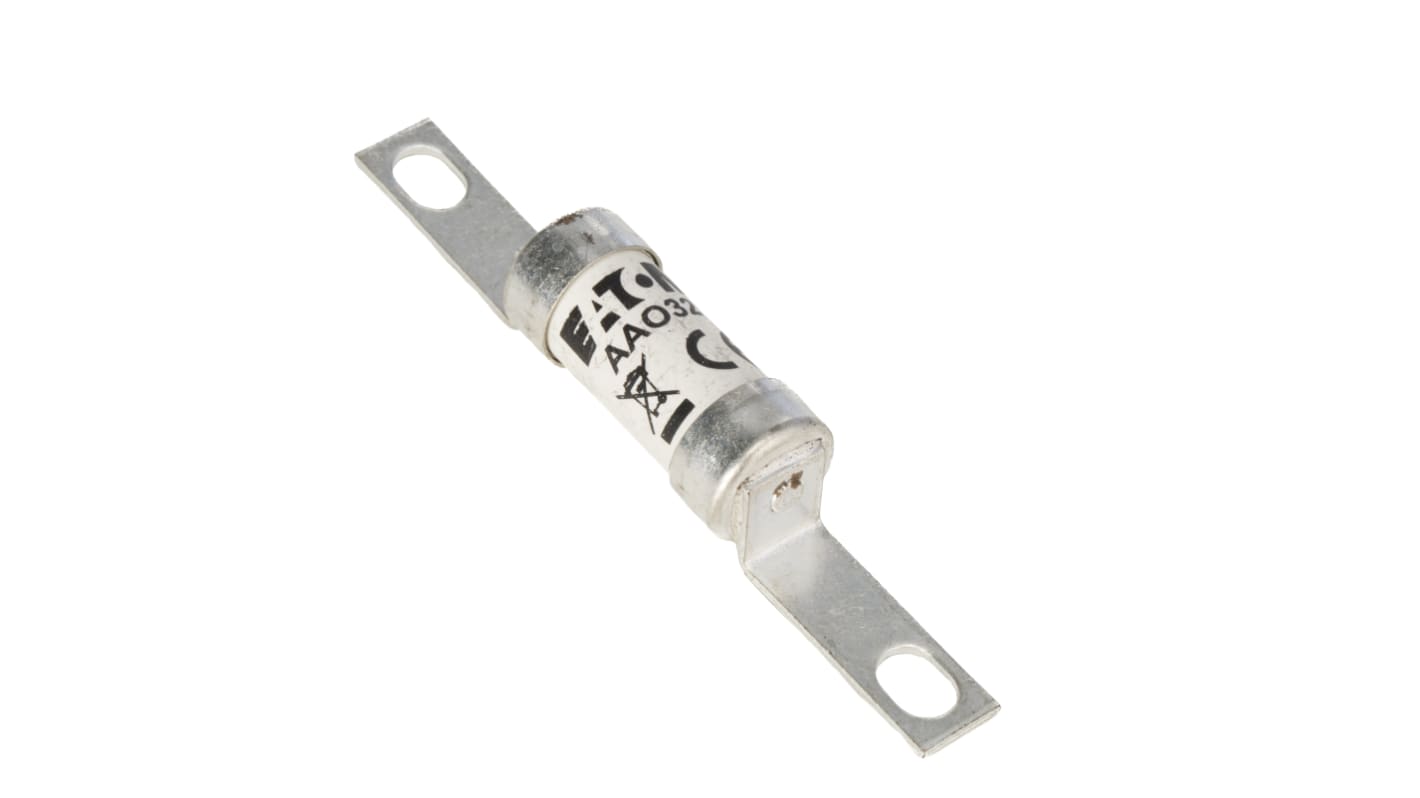 Fusible de cuchillas perforadas excéntricas Eaton Bussmann, A2, gG, 550V ac, 32A, BS88, IEC 60269