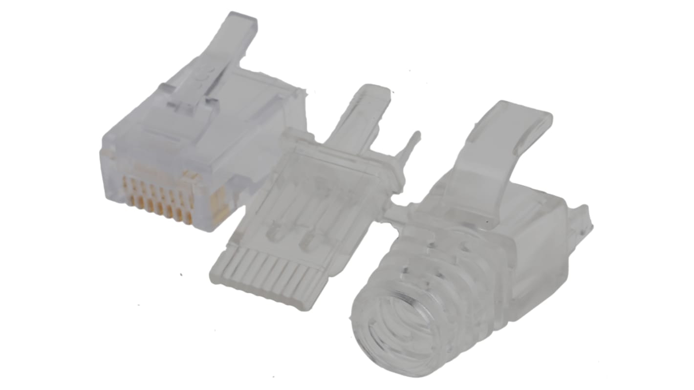 Connecteur RJ45 cat 6a Bel-Stewart série SS-39 Mâle, Non blindé Montage sur câble Droit