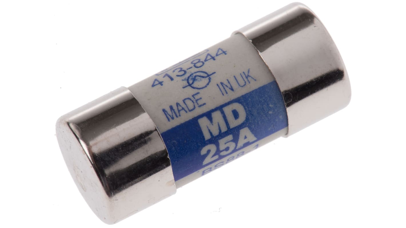 RS PRO 25A Cartridge Fuse, 13 x 29mm RS