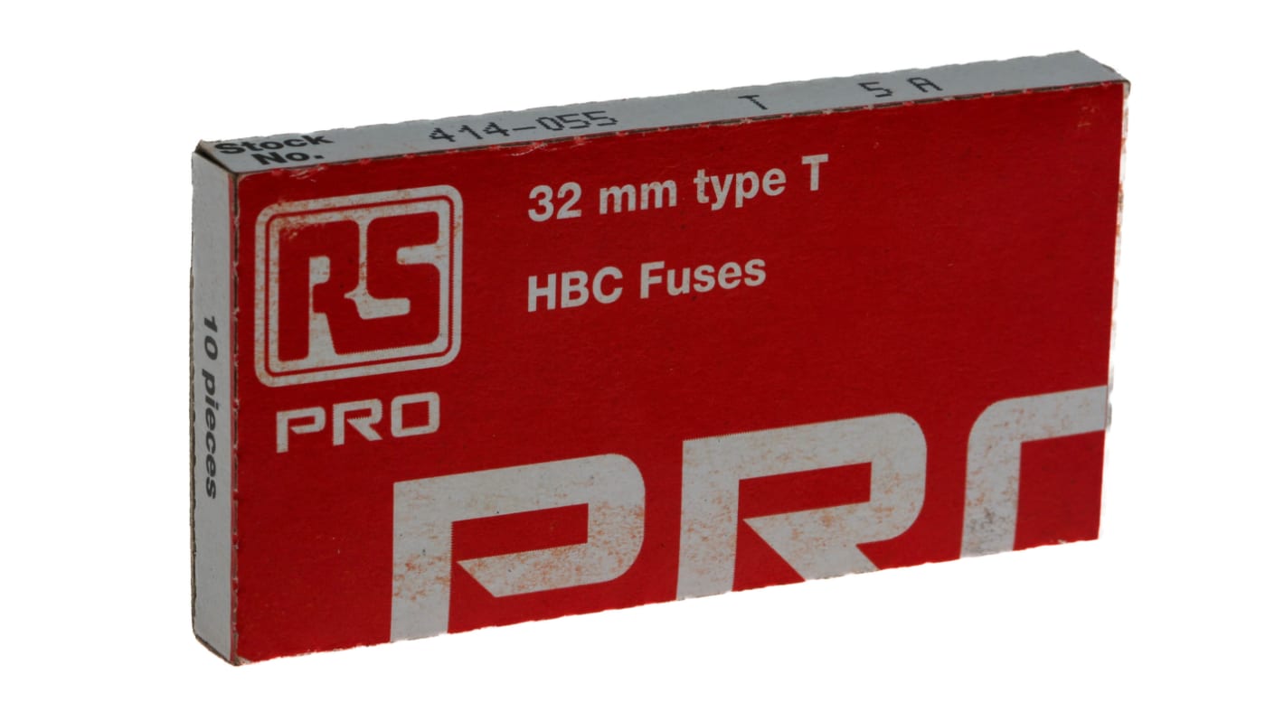 Fusibile a cartuccia RS PRO, 5A, Ø 6.3 x 32mm, T, 500V ca