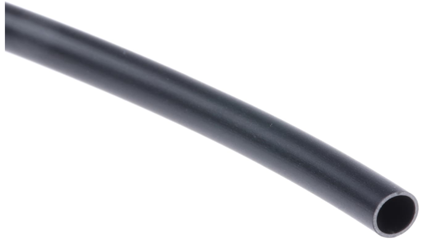 HellermannTyton PVC Black Cable Sleeve, 4mm Diameter, 100m Length