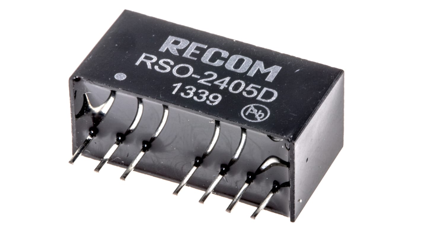 Recom DC-DCコンバータ Vout：±5V dc 18 → 36 V dc, 1W, RSO-2405D