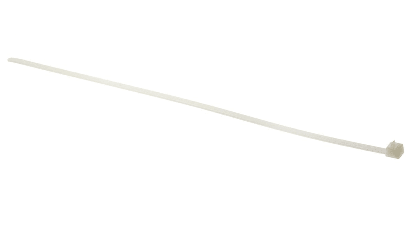 HellermannTyton Cable Tie, Releasable, 300mm x 4.6 mm, Natural Polyamide 6.6 (PA66), Pk-100