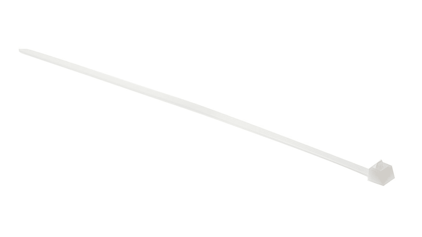 HellermannTyton Cable Tie, Releasable, 250mm x 4.6 mm, Natural Polyamide 6.6 (PA66), Pk-100