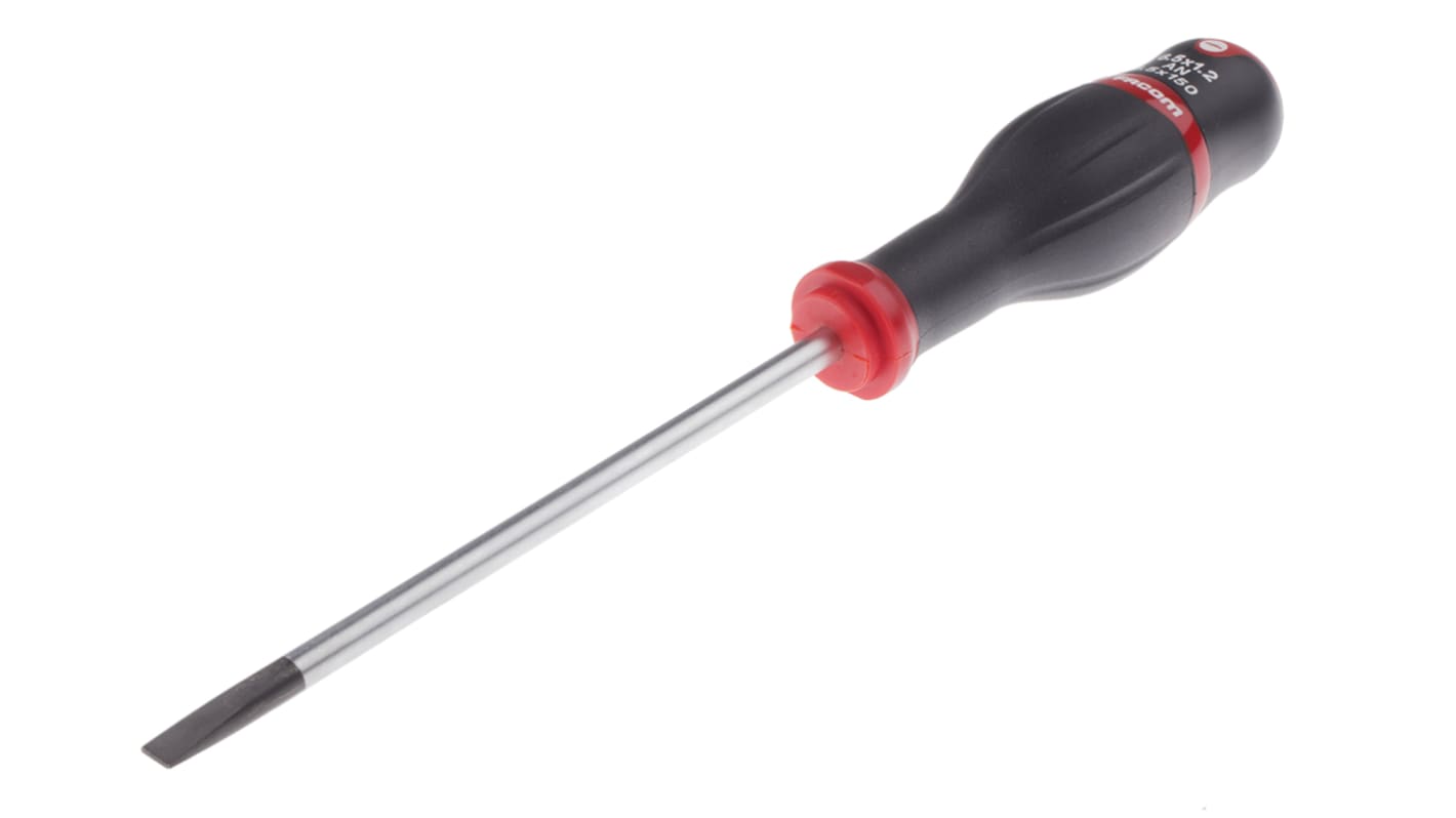 Facom Slotted Screwdriver, 6.5 x 1.2 mm Tip, 150 mm Blade, 270 mm Overall