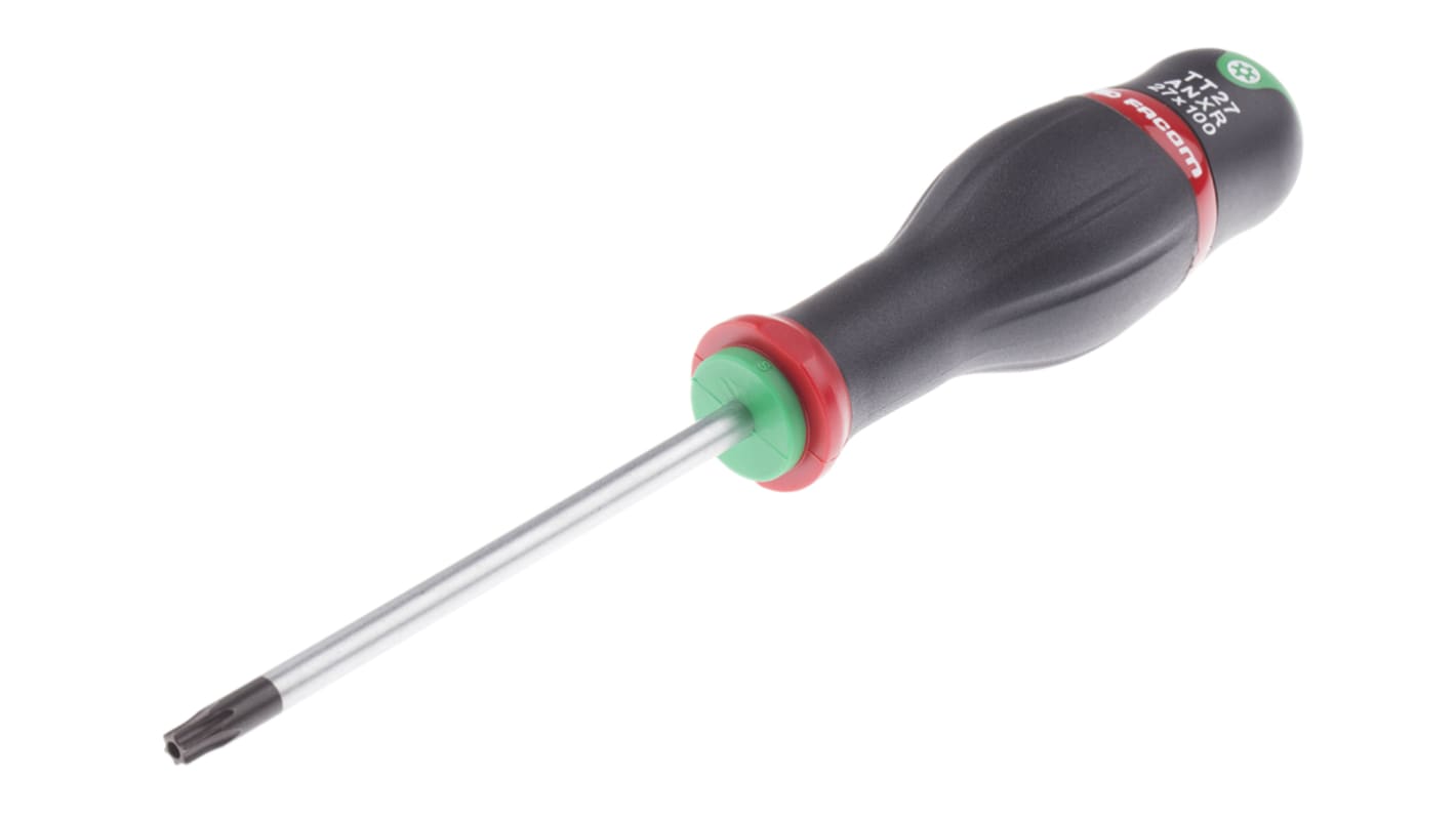 Facom Torx Screwdriver, T27 Tip, 100 mm Blade, 220 mm Overall