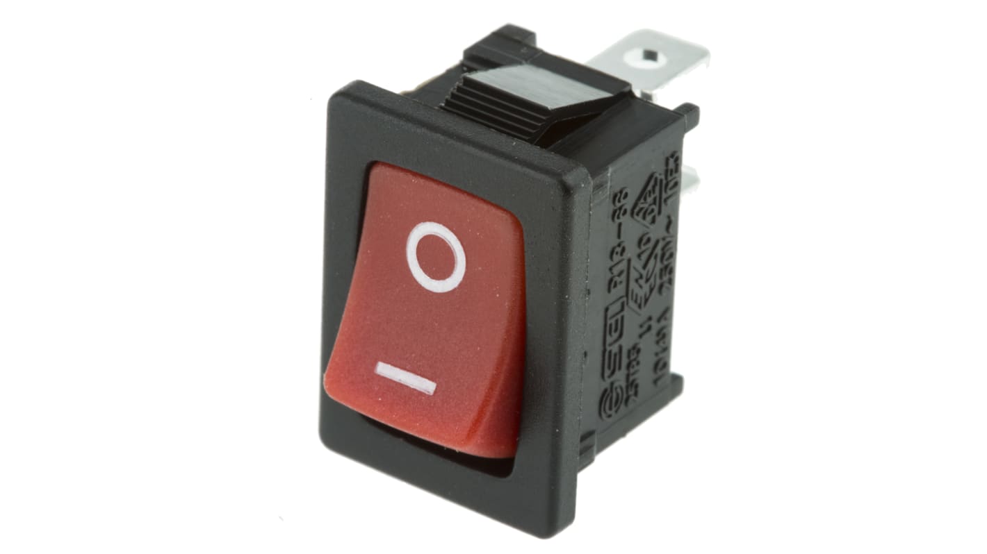RS PRO SPST, On-Off Rocker Switch Panel Mount | RS
