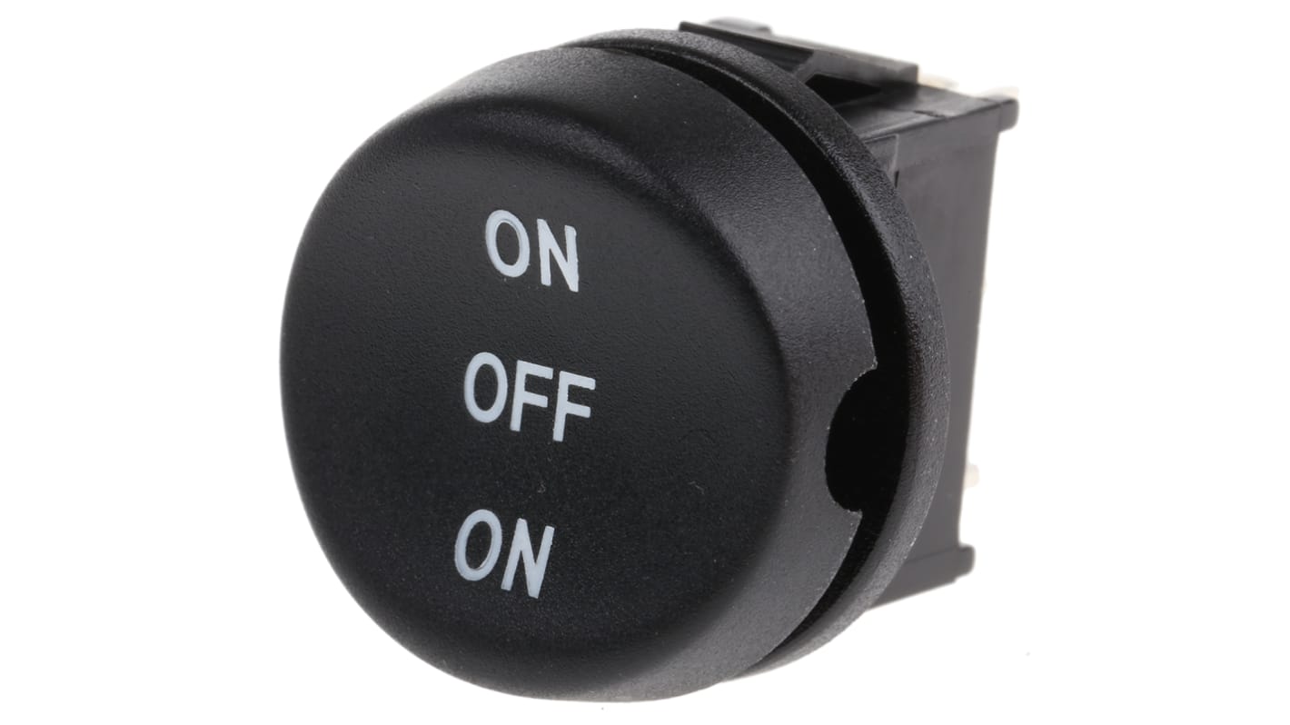 RS PRO SPDT, On-Off-On Rocker Switch Panel Mount