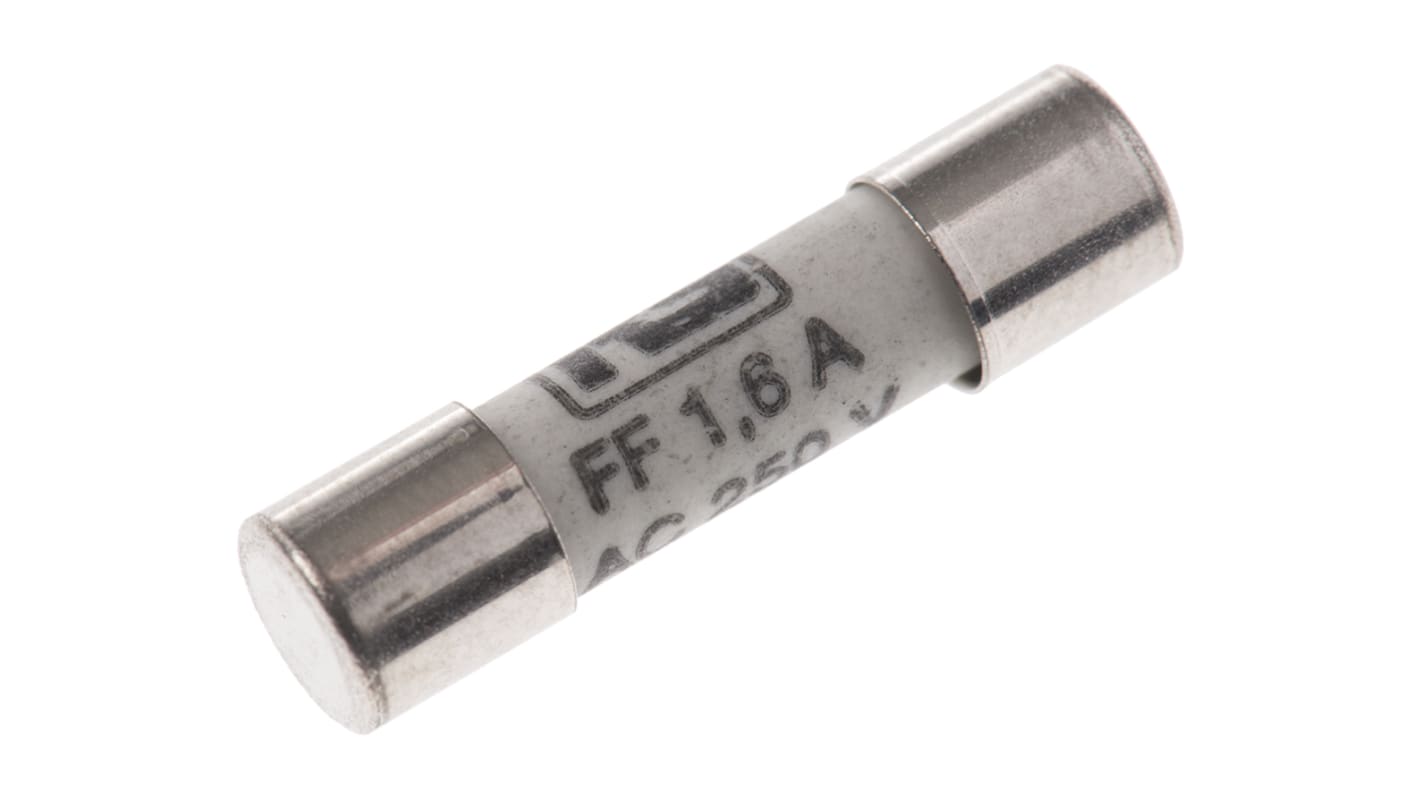 RS PRO 1.6A FF Ceramic Cartridge Fuse, 5 x 20mm