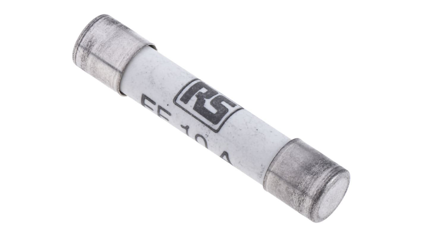 RS PRO 10A FF Ceramic Cartridge Fuse, 6.3 x 32mm