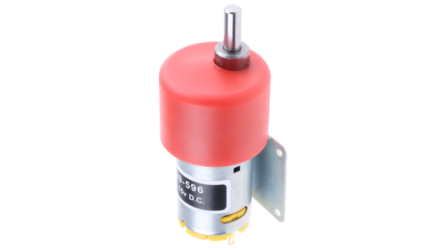 RS PRO Brushed Geared DC Geared Motor, 7.98 W, 12 V dc, 59 Ncm, 116 rpm, 6mm Shaft Diameter