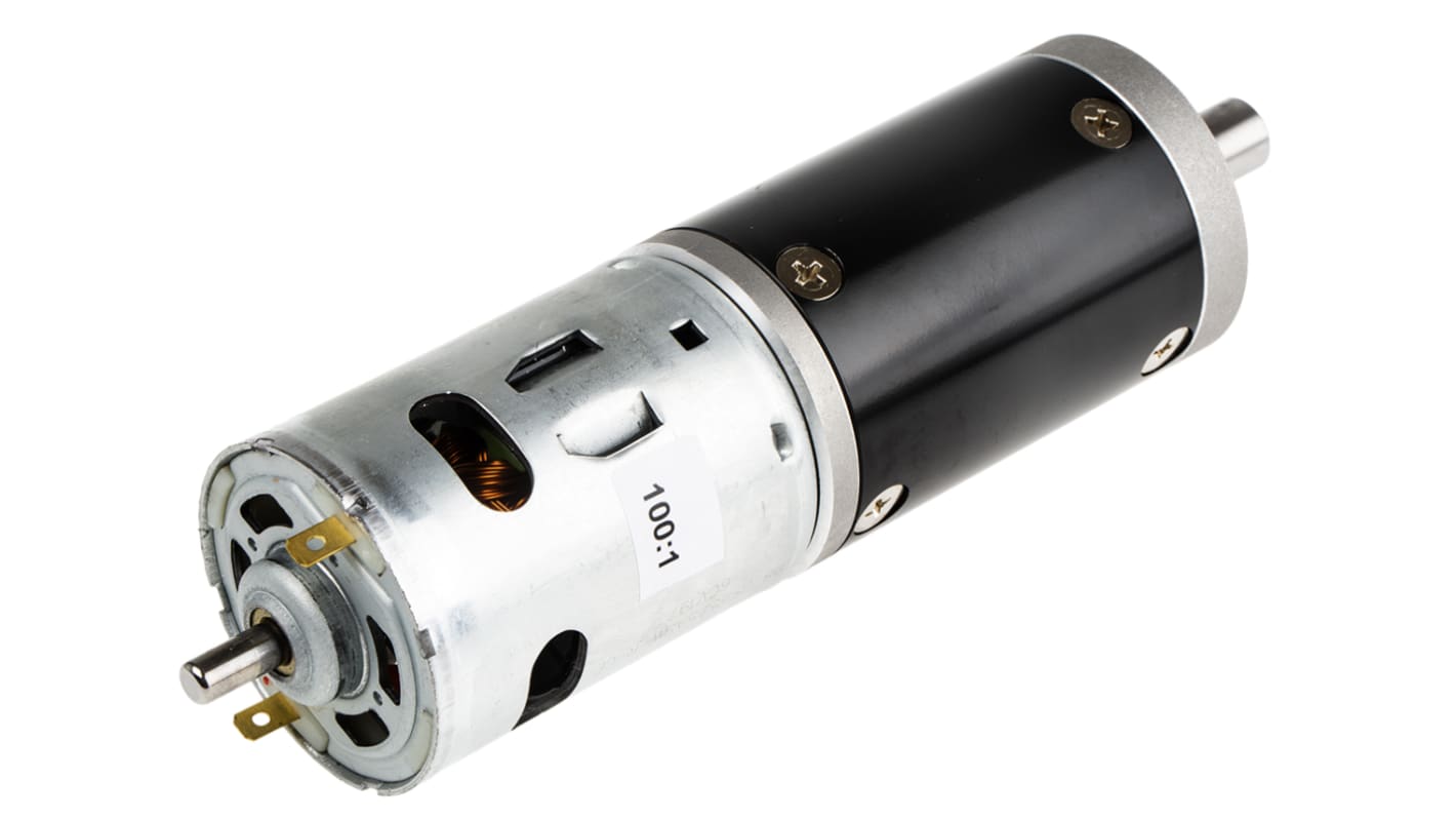 RS PRO Brushed Geared DC Geared Motor, 38.7 W, 12 V dc, 98 Ncm, 43 rpm, 12mm Shaft Diameter RS