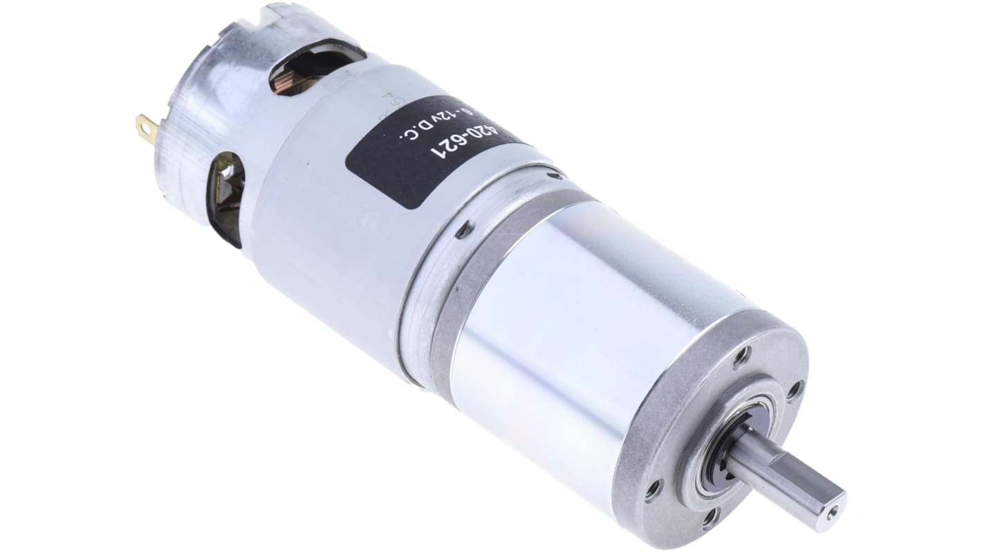 RS PRO Brushed Geared DC Geared Motor, 41.3 W, 12 V dc, 2 Nm, 55 rpm ...