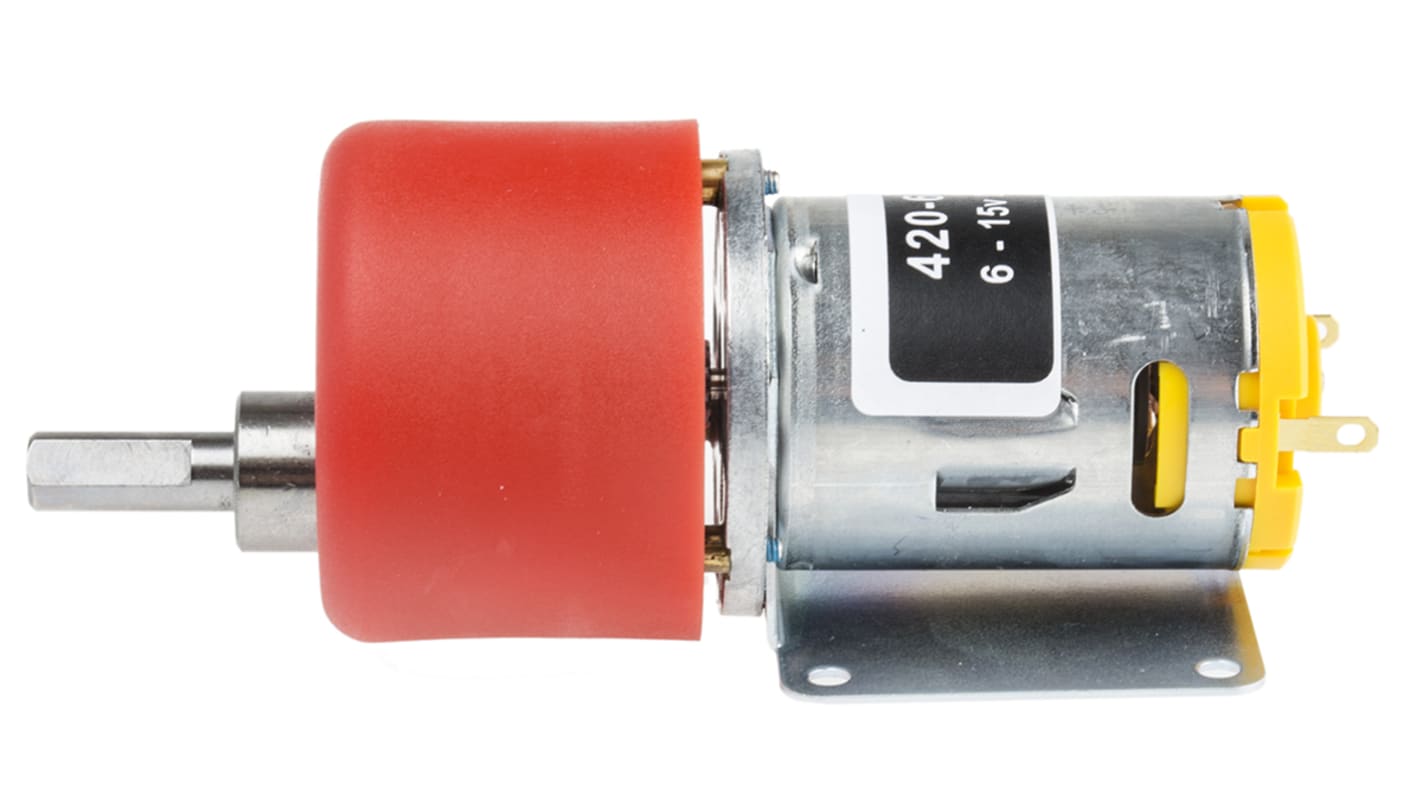 RS PRO Bürsten-Getriebemotor bis 59 Ncm 500:1, 12 V dc / 7,98W, , Wellen-Ø 6mm, 35mm x 67.55mm